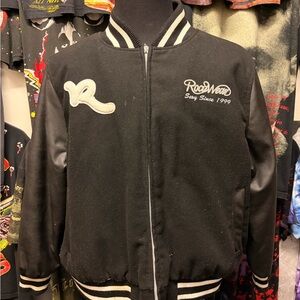 Rocawear Black and White Varsity Jacket